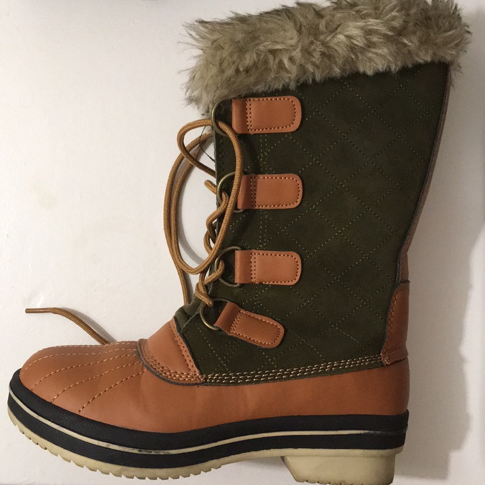Faux-Fur Lined Winter Boots (Rain+Snow proof)